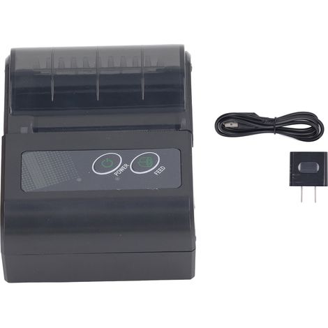 Imprimante thermique portable Bluetooth pour reçus, étiquettes et tickets, appareil manuel pour petits commerces et commerces de détail, prise US 100‑240V (1/5)