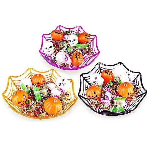 Panier de fruits en 3 pièces pour décorations d'Halloween (1/3)