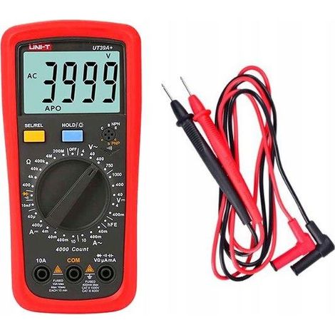 Digitalmultimeter xtreme UT39A+ schwarz robustes Plastik