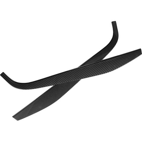 Baguettes décoratives latérales de console centrale compatibles avec Mercedes-Benz Classe A 2019-2020 - Motif fibre de carbone (1/5)