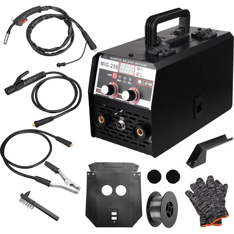 3 in 1 Multiprocess Welder 110V,200 Amp MIG Welder, Flux Core Welder Flux MIG/Lift TIG/MMA Stick Welding Machine Synergic Control IGBT Inverter Welder (1/5)