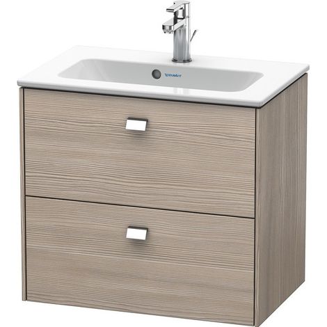 Meuble sous-vasque Duravit BRIOSO COMPACT poignée chromé 553x620x389mm pin argenté