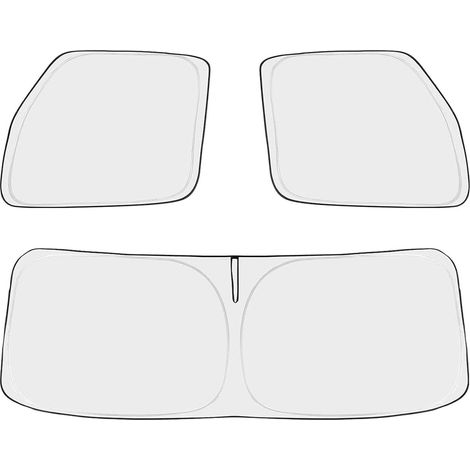 Pare-Soleil de Protection Pliable pour Pare- Semi-remorque - Revêtement argenté - Outil de Protection pour la Conduite, Les Sorties, Le Camping et Les Voyages (1/5)