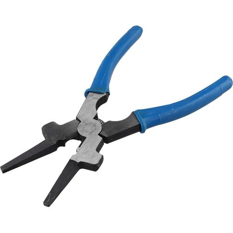 Pince de soudage multifonction de 20,3 cm pour chalumeau de soudeur MIG, outil de nettoyage à pointe en acier à haute teneur en carbone 45 avec poignée en caoutchouc antidérapant (1/4)