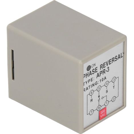 Le contrôleur de protection contre la perte de phase et l'inversion de phase du relais de séquence de phase CKCTELAY convient aux moteurs de 10 A (APR-3, AC220V). (1/5)