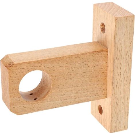 Duschvorhangstangenhalterung, robuste Wandhalterung für dekorative Stangen, einfache Montage (1/4)