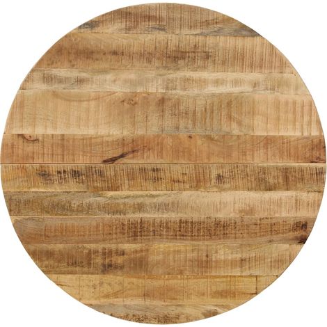 Maison Exclusive - Esstisch Raues Massives Mangoholz und Stahl 12