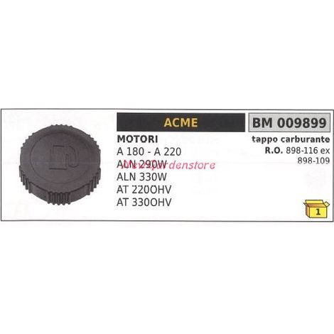 Tappo serbatoio carburante ACME motocoltivatore A 180 220 ALN 290W 009899
