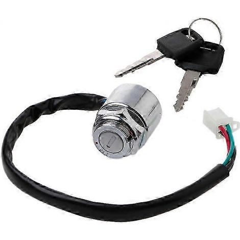 Contacteur à clé d'allumage 4 fils pour quad, moto, Pit Bike ou Dirt Bike (1/5)