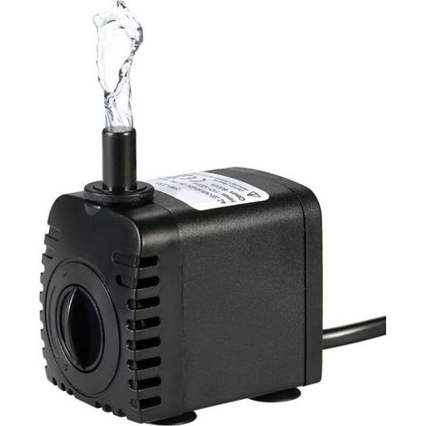 Largeight Pompe à Eau Submersible, 600L / H 8W Pompe Eau Aquarium Ultra-silencieux avec 4 Pieds de Ventouses pour Fontaines Fish Tank Hydroponic Systems avec 2 Buses (1/5)