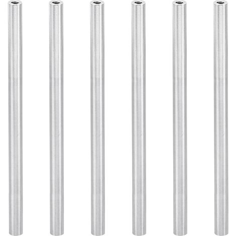 6Pcs Entretoise Filetée M3 en Aluminium 3x5x100mm Argent (1/5)