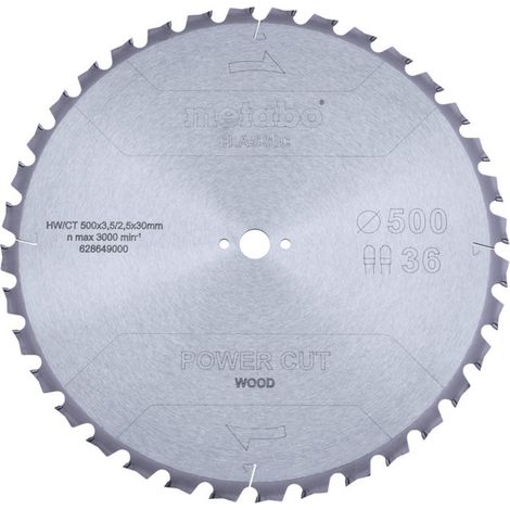 Lame de scie « power cut wood - classic », 500x3,8/2,8x30 Z36 TZ 15° (628649000)