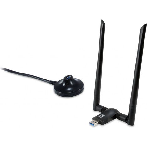 USB WIFI LEVEL ONE WUA-1810E AC1200 300MB EN 2,4GHZ Y 867MB EN 5GHZ USB 3.0 2 ANTENAS DESMO