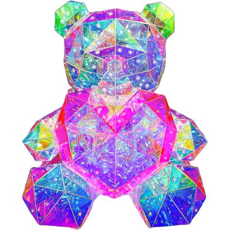 Veilleuse ours en peluche lumineux à LED, lampe ours galaxie, cadeau idéal pour votre petite amie, votre maman, un anniversaire ou toute autre occasion spéciale. Coffret cadeau transparent raffiné. (1/5)