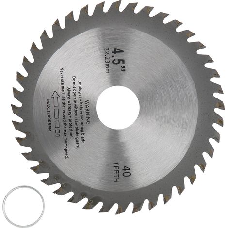 4,5-Zoll-Holzsägeblatt mit 40 Zähnen (1/5)