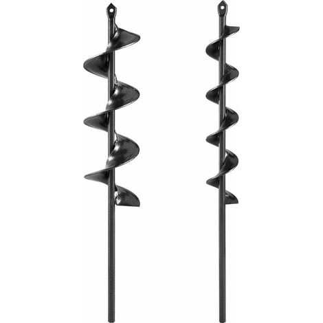 Forets de tarière pour planter une perceuse de jardin perceuse hélicoïdale de jardin pour plantes de jardin tarière pour perceuse hexagonale 3/8"ensemble 2 en 1 (45 CM) (1/5)