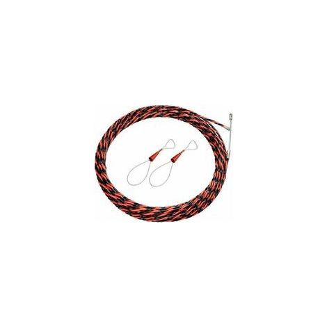 Aiguille Electricien 50M Tire Fil Electriques 6mm Diamètre Kit Tire Fils Electrique, rétractable d'installation rallonge en Acier spiralé Flexible pour Tire Cable et Aiguille Tire Fil (1/5)