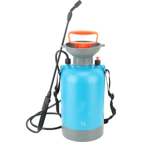 5-Liter-Drucksprühgerät, blau, für Garten und Rasen – Großes Fassungsvermögen, tragbar und robust (1/5)