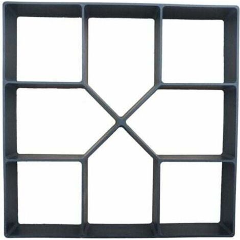 ZVD-Moule à Pavage Plastique 40 x 40 cm pour Garden Terrasse Allée Patio Jardin Trottoirs Chemin de Pavage en Ciment Béton Moule à Pavé Réutilisable Moule de Coffrage Bricolage-- (1/4)