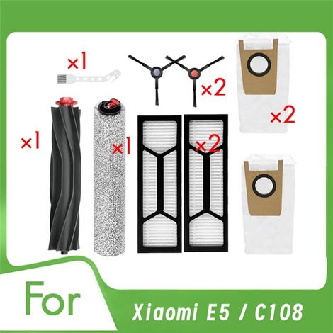 Repuestos para la aspiradora robot Omni S1 Pro con vaciado automático: cepillo lateral principal, filtro, bolsas para el polvo, accesorios. (1/2)