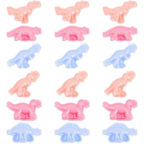 18-teiliges Set mit Mousse-Formen für Kinder, 3D-Dinosaurier-Kuchenformen, Schokoladen- und Bonbonformen sowie Reiskuchenformen-7x4.5cm-Random Color (1/3)