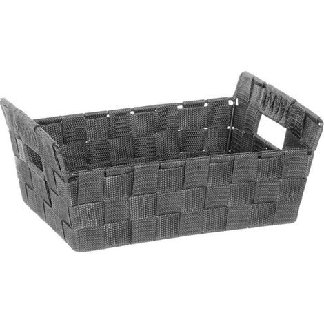 Panier de Rangement Biseauté 28cm Gris Foncé