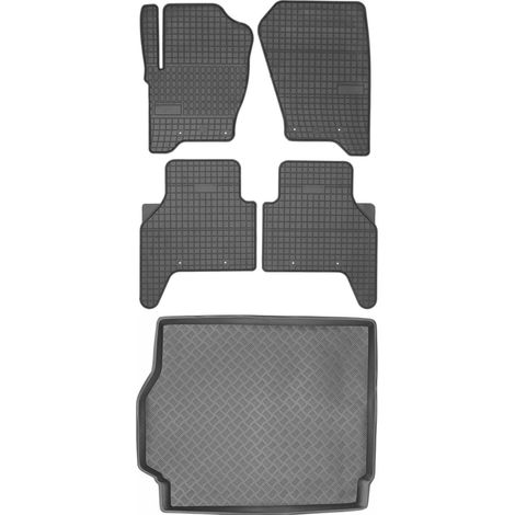 Ensemble de tapis de sol en caoutchouc pour Land Rover Sport I SUV (2005-2012) + tapis de coffre (1/5)