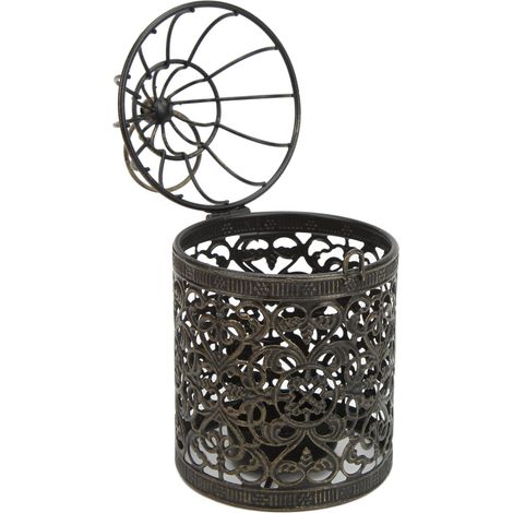 Kerzenständer aus Eisen, europäischer Retro-Stil, rostfrei, elegant, Vintage, für Terrasse oder Gartenparty. (1/5)