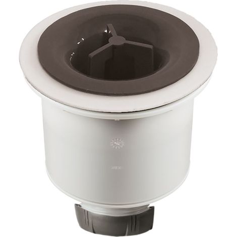 Wirquin – Bonde de douche tourbillon verticale 90mm – Sortie verticale Ø40mm – Garde d'eau 50mm – Compatible receveurs DAILY'O, DAILY'C, DAILY'L