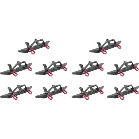 10X Pare-Chocs en MéTal pour MN D90 D91 D96 MN90 MN99S 1/12 Accessoires de PièCes de Mise à Niveau de Voiture RC, Noir