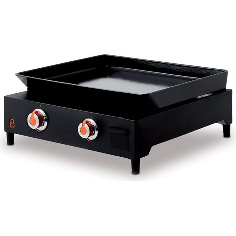 FAVEX - Plancha Saverio Acier 2 Feux Brasero - Fabrication Française - Plaque en Fonte - Surface de cuisson 60 x 52 cm - Tiroir graisse - 4,6 kW (1/5)