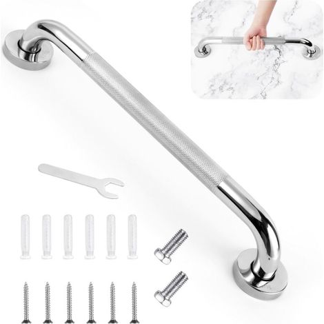 1 Barre D'Appui Acier Inoxydable 304, Surface Moletée Antidérapante, Support Sécurité 100kg, Pour Salle De Bain, Cuisine