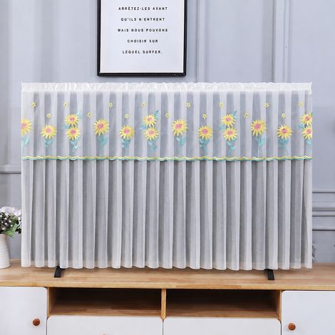 Housse anti-poussière pour téléviseur LCD 50 pouces motif tournesol et voile écru 50 réf 2202 1 kg – Livraison gratuite