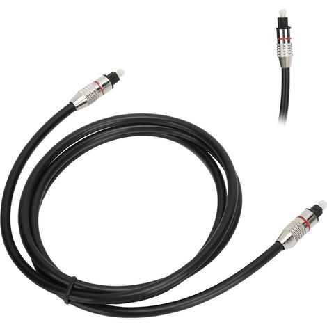 Câble Optique Toslink Mâle à Mâle 1.5m OD6.0 pour Audio Numérique Fibre Optique (1/5)
