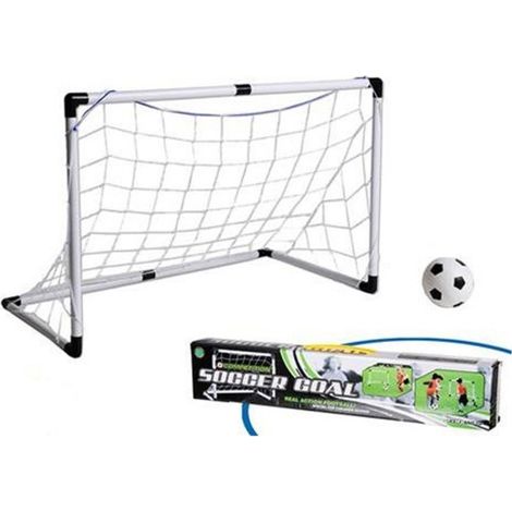 Trade Shop - Fußballtor mit Spielball, Elfmeter, Training, 128 x 66 x 52 cm, Sport -