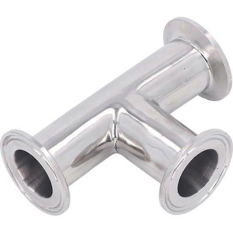 T-Stück aus Edelstahl 304, Schnellkupplung, 3-Wege-Rohrverbinder, 19 mm