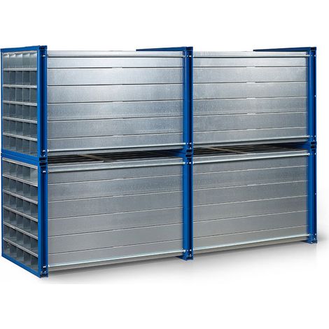 RR Industrietechnik Wabenregal RWR-128/3 3000x1000x1000mm mit 128 Fächern RAL 5010 Enzianblau