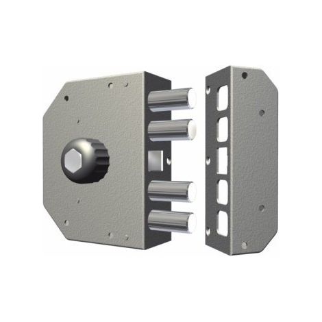 Cerradura Seguridad Sobreponer  130X164X32Mm 3050Cri Cromo Entrada 60 IzquierdaCr