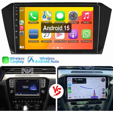 Autoradio Android 15 10,1 pouces pour VW Passat B8 2015-2020 Carplay GPS WiFi RDS 4+64G (1/5)