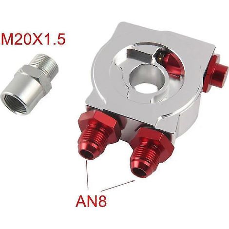Aluminium CNC AN8 AN10 Ölgeber-Kühler-Sandwich-Turbo-Thermostatplatten-Filteradapter – SW11-08C