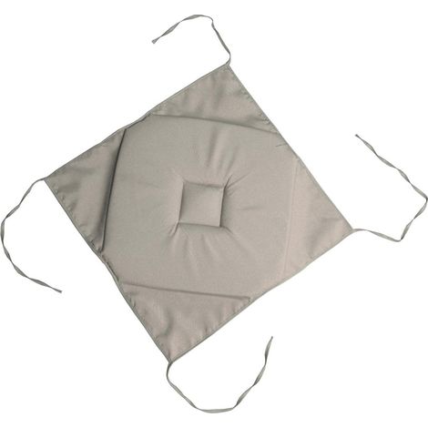 Galette de chaise 4 rabats 40 x 40 cm Nelsen lin (1/4)