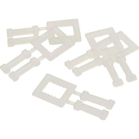 Kunststoffklammer f.Bandbreite 13mm weiss