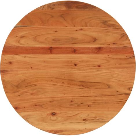 Tischplatte Ø70x2,5 cm Rund Massivholz Akazie