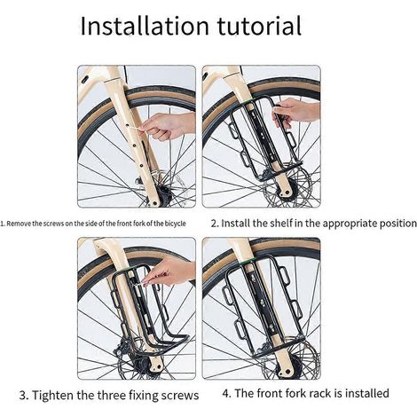 Fahrrad-Gabelhalterung mit Fahrradgabeltasche für Rennräder