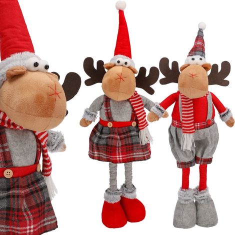 Décorations de Noël : rennes, orignaux, couple de gnomes, JUMIhome (1/4)
