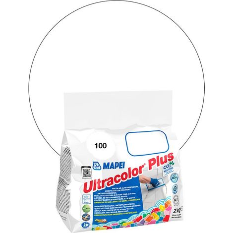 Joint de carrelage ULTRACOLOR PLUS MAPEI  100 Blanc - 2 Kg (1/5)