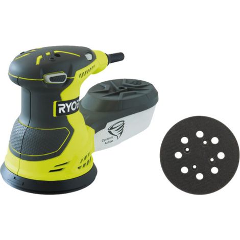 Confezione RYOBI Levigatrice elettrica eccentrica ROS300 - 300W - 125 mm - Platorello - 125 mm - ROSP1A