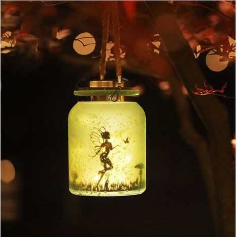 Solaires Mason Jar Lumière,Lampe Solaire pour Pot Mason, Lanterne de Verre Solaire Imperméable, Lumière Extérieure de Décoration de Pot en Verre Solaire à LED (1 Paquet) (1/5)