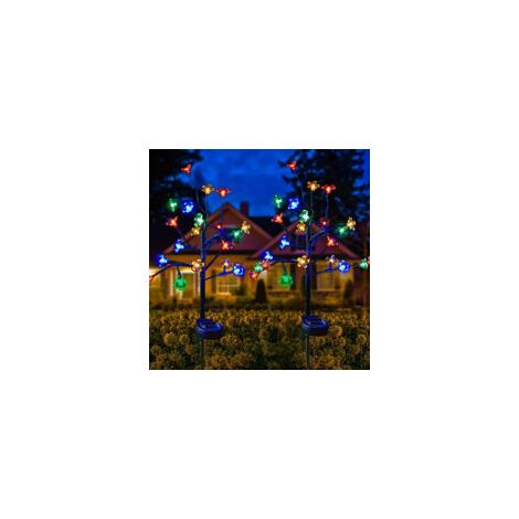 Blue Dream Solar Illuminated Outdoor Cherry Blossom Tree Garden (lo-Crezuo)