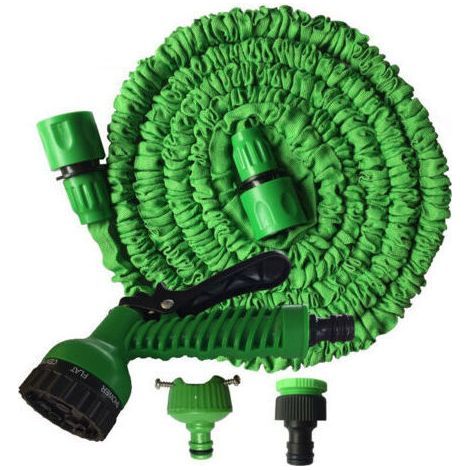 Tuyau d'arrosage rétractable Tuyau d'arrosage rétractable (vert 7,5 m). (1/5)
